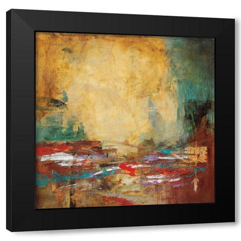 Abulia Black Modern Wood Framed Art Print with Double Matting by Villarreal Santos, Nancy