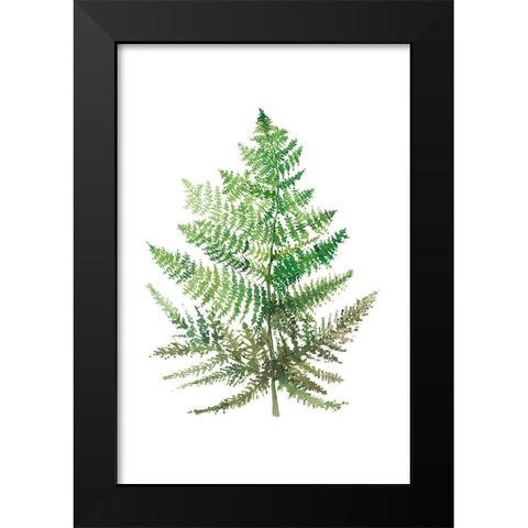 Wild Greens I Black Modern Wood Framed Art Print by Meyers, Rebecca