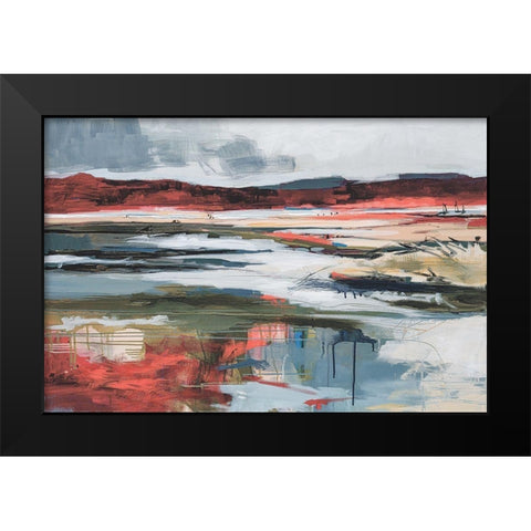 Before Night Falls Black Modern Wood Framed Art Print by Fitzsimmons, A.