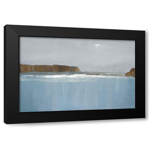 Lulworth Cove Black Modern Wood Framed Art Print by Gold, Caroline