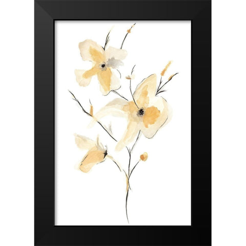 Morning Glory I Black Modern Wood Framed Art Print by Golden, Corrie