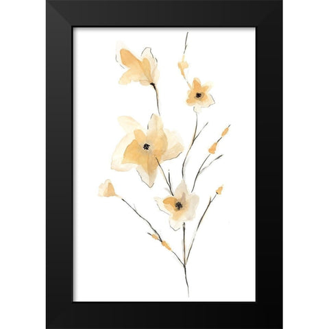 Morning Glory II Black Modern Wood Framed Art Print by Golden, Corrie