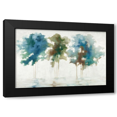 Tree Trio Black Modern Wood Framed Art Print by Ellens, Jacqueline