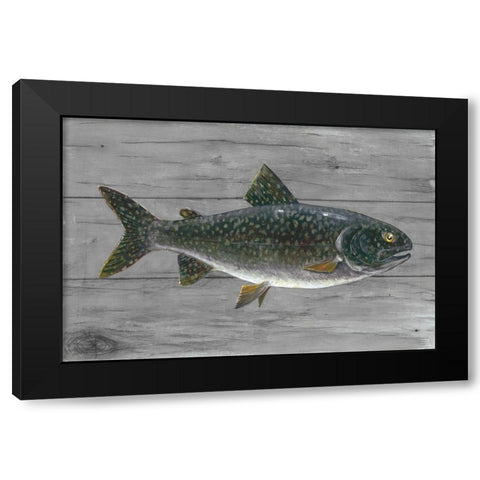 Cold Lake Beauty Black Modern Wood Framed Art Print with Double Matting by Fisk, Arnie