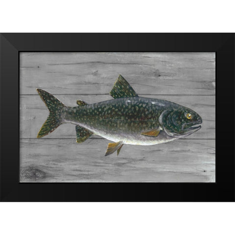 Cold Lake Beauty Black Modern Wood Framed Art Print by Fisk, Arnie