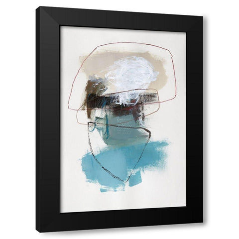 In The Middle II Black Modern Wood Framed Art Print with Double Matting by Barnes, Natasha