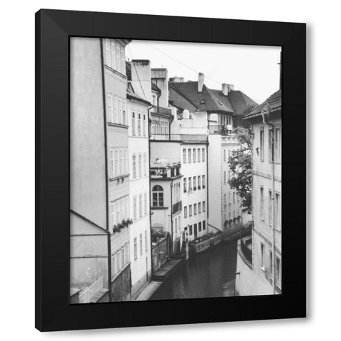 Little Canal Prague Czech Republic Black Modern Wood Framed Art Print by Schick, Cyndi