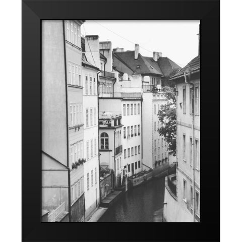 Little Canal Prague Czech Republic Black Modern Wood Framed Art Print by Schick, Cyndi