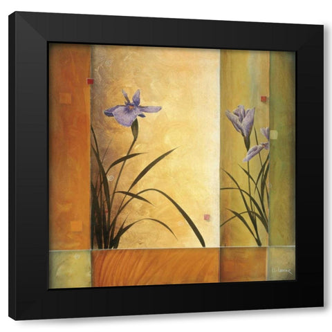 Terra Cotta Garden Black Modern Wood Framed Art Print by Li-Leger, Don
