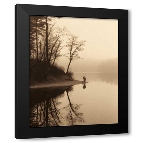 Quiet Seclusion II Black Modern Wood Framed Art Print by Harris, Keith