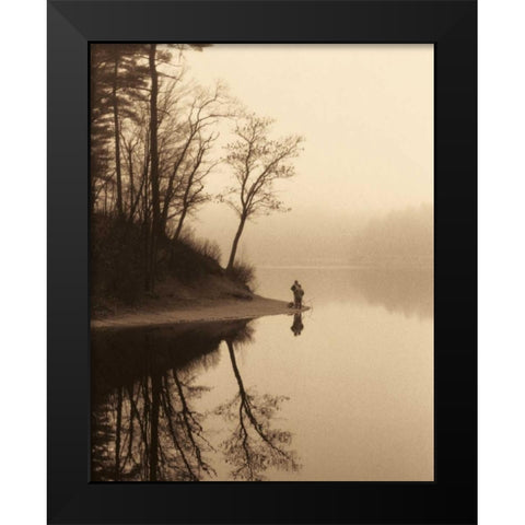 Quiet Seclusion II Black Modern Wood Framed Art Print by Harris, Keith