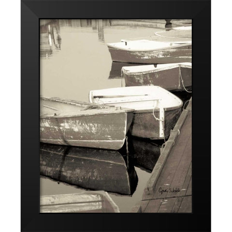At Rest Black Modern Wood Framed Art Print by Schick, Cyndi