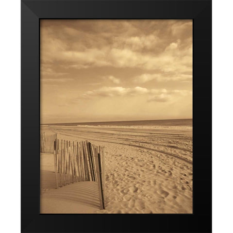 Sand Escape Black Modern Wood Framed Art Print by Recent Developments, LLC