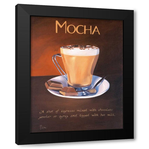 Urban Mocha Black Modern Wood Framed Art Print by Kenton, Paul