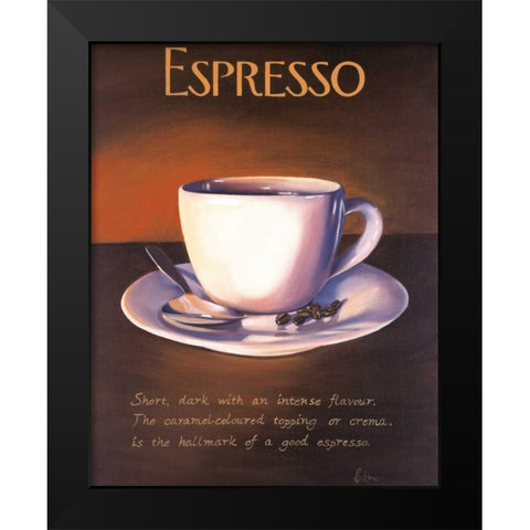 Urban Espresso Black Modern Wood Framed Art Print by Kenton, Paul