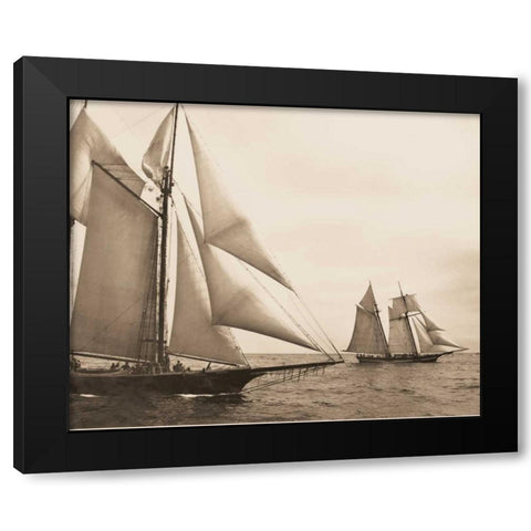 Maiden Voyage I Black Modern Wood Framed Art Print by Stevens, David