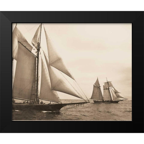 Maiden Voyage I Black Modern Wood Framed Art Print by Stevens, David