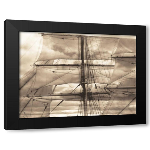 Nautical Dream II Black Modern Wood Framed Art Print by Stevens, David