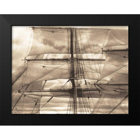 Nautical Dream II Black Modern Wood Framed Art Print by Stevens, David