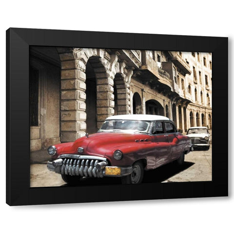 Cuban Cars I Black Modern Wood Framed Art Print with Double Matting by Groth, C.J.