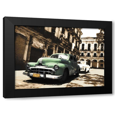 Cuban Cars II Black Modern Wood Framed Art Print by Groth, C.J.