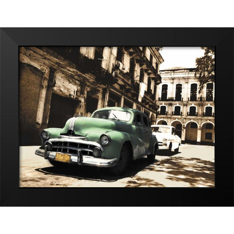 Cuban Cars II Black Modern Wood Framed Art Print by Groth, C.J.