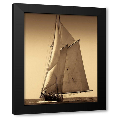 Under Sail I Black Modern Wood Framed Art Print by LeBlanc, Frederick J.