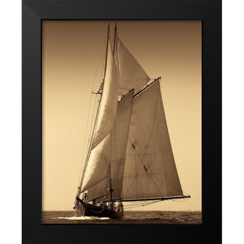 Under Sail I Black Modern Wood Framed Art Print by LeBlanc, Frederick J.