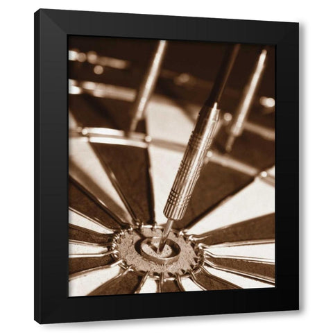 Darts Black Modern Wood Framed Art Print with Double Matting by Maihara/Watt, Jeff/Boyce