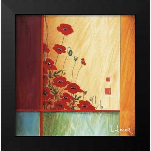 Along the Garden Wall Black Modern Wood Framed Art Print by Li-Leger, Don
