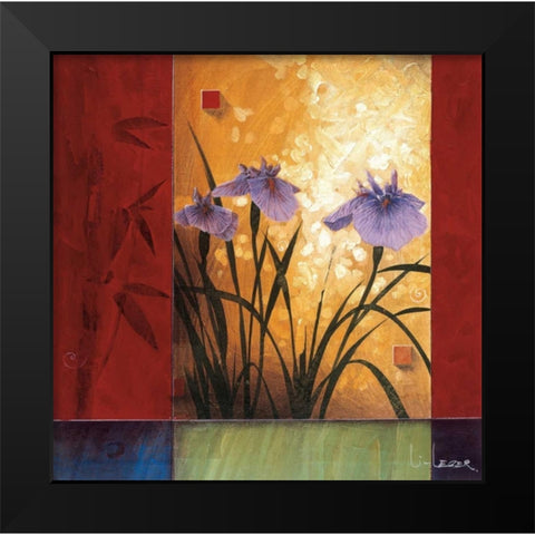 Garden Notes Black Modern Wood Framed Art Print by Li-Leger, Don