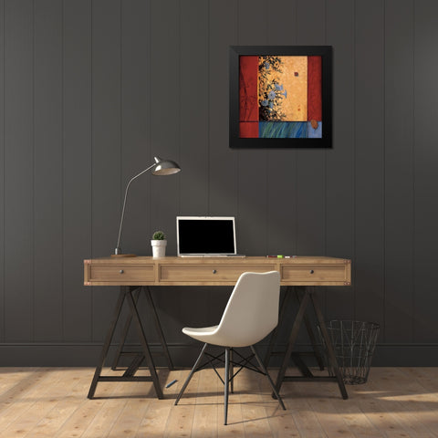 Artists Garden Black Modern Wood Framed Art Print by Li-Leger, Don