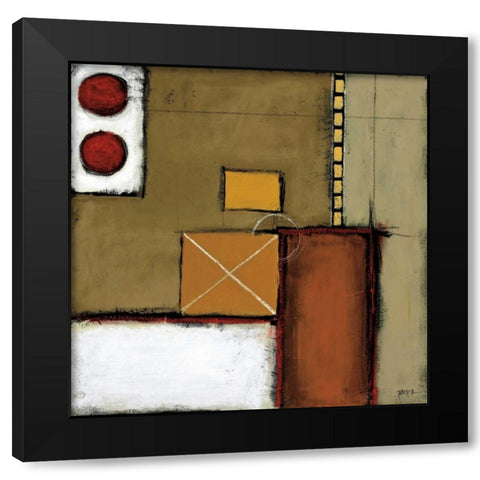 Shaken Black Modern Wood Framed Art Print with Double Matting by St.Germain, Patrick