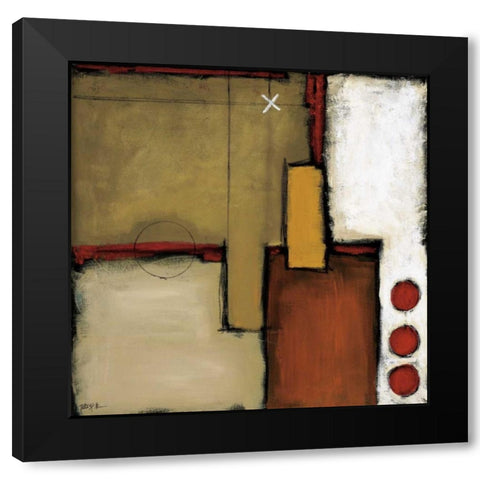 Stirred Black Modern Wood Framed Art Print by St.Germain, Patrick