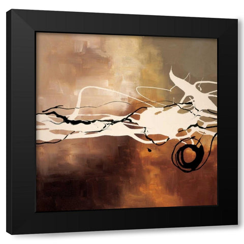 Copper Melody II Black Modern Wood Framed Art Print by Maitland, Laurie