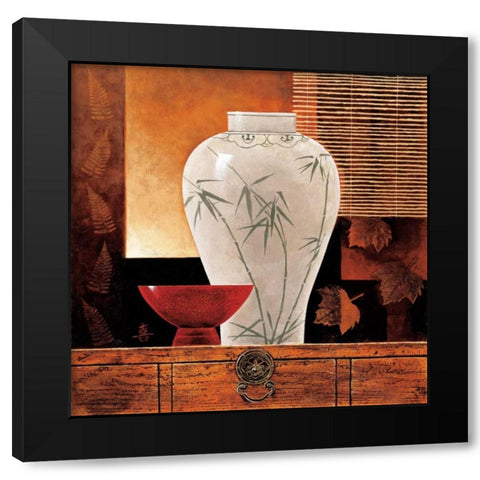 Dynasty I Black Modern Wood Framed Art Print by Mallett, Keith