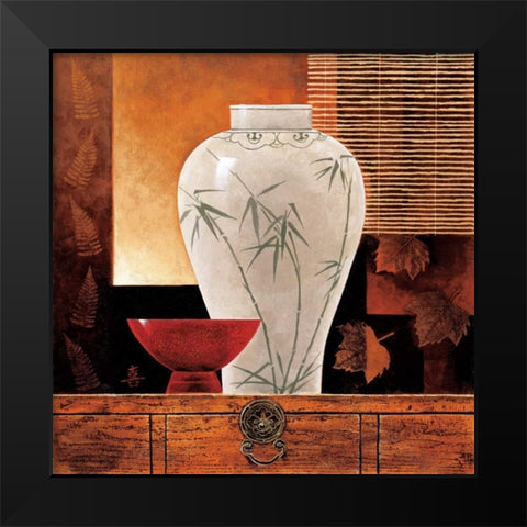 Dynasty I Black Modern Wood Framed Art Print by Mallett, Keith