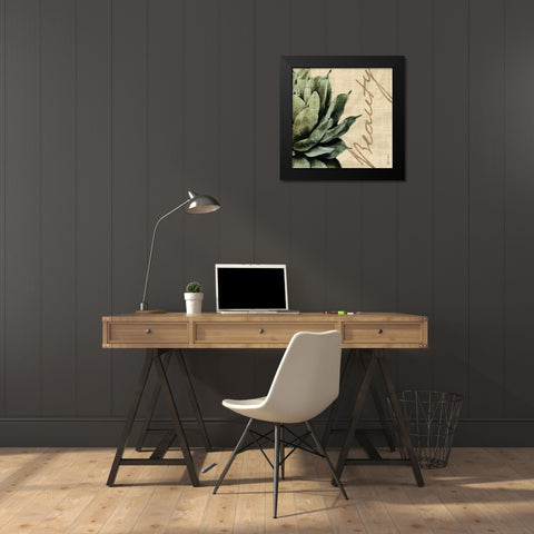 Beauty Black Modern Wood Framed Art Print by Venter, Tandi