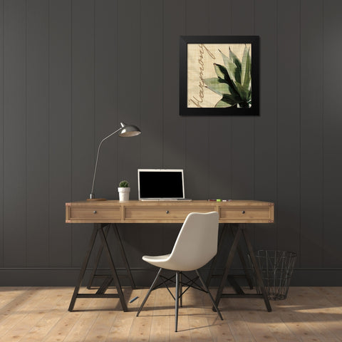 Harmony Black Modern Wood Framed Art Print by Venter, Tandi