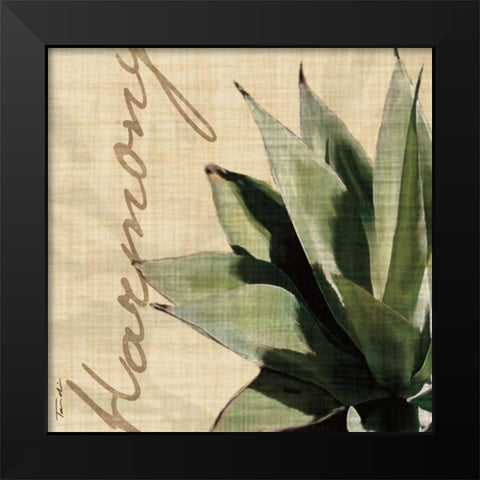 Harmony Black Modern Wood Framed Art Print by Venter, Tandi