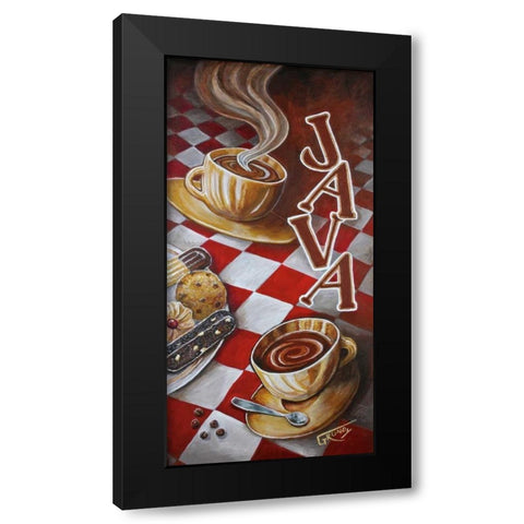 Java Moment Black Modern Wood Framed Art Print with Double Matting by Grundy, Stephen