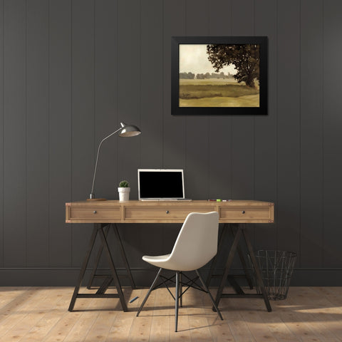 Summer Secret Black Modern Wood Framed Art Print by Lightell, Megan