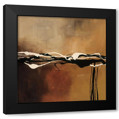 Copper Concerto II Black Modern Wood Framed Art Print with Double Matting by Maitland, Laurie
