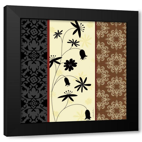 Baroque II Black Modern Wood Framed Art Print by Ahava