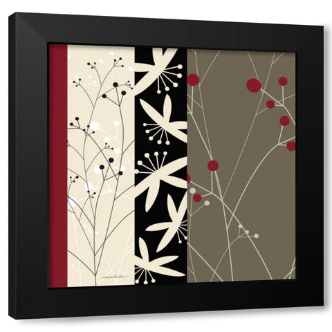 By Design II Black Modern Wood Framed Art Print with Double Matting by Ahava