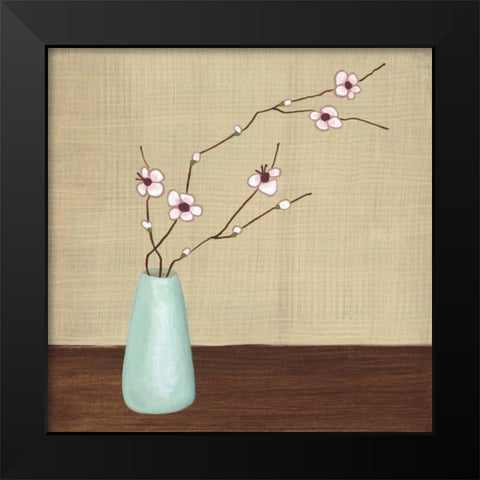 Springtime Blush I Black Modern Wood Framed Art Print by Anderson-Tapp, Jocelyne