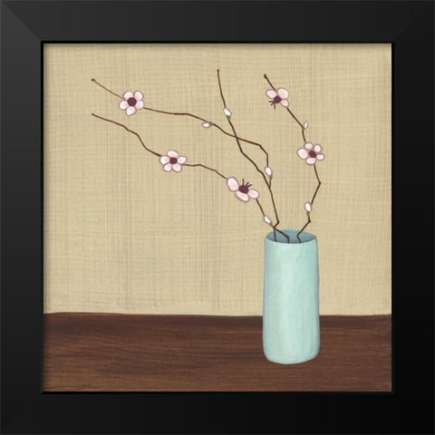 Springtime Blush II Black Modern Wood Framed Art Print by Anderson-Tapp, Jocelyne