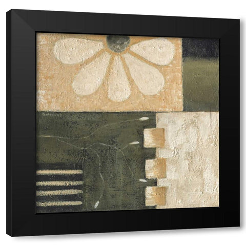 Flower Power II Black Modern Wood Framed Art Print with Double Matting by Salemink-Roos, Ursula