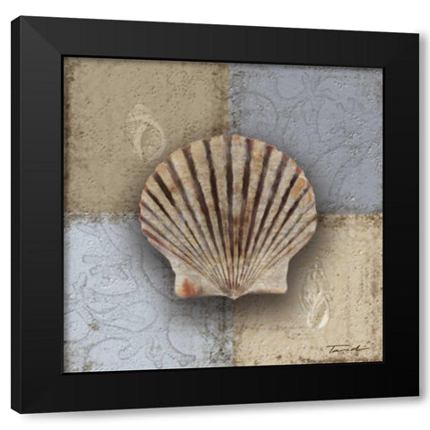 Seaside Memories II Black Modern Wood Framed Art Print with Double Matting by Venter, Tandi