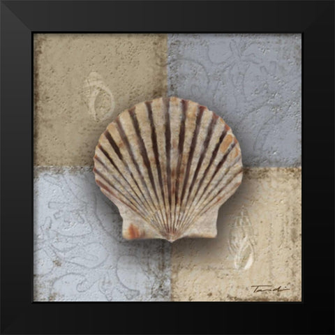 Seaside Memories II Black Modern Wood Framed Art Print by Venter, Tandi